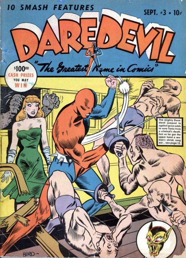 Daredevil Comics (Golden Age) #3: Vintage Superhero Comic | September 1941
