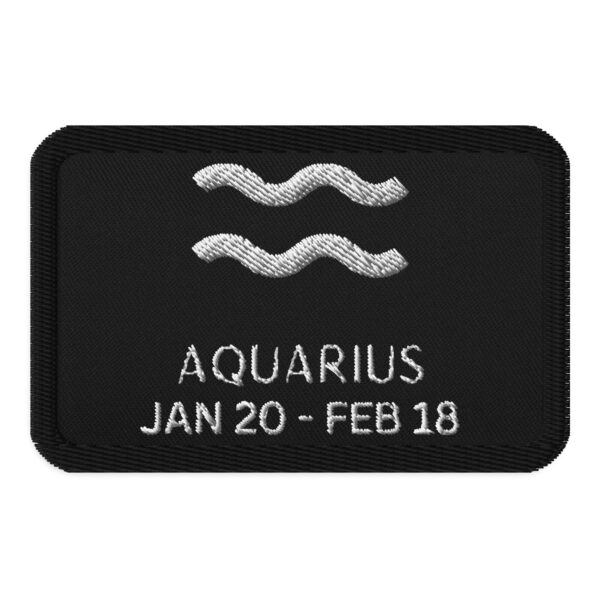 Aquarius Zodiac Embroidered patches
