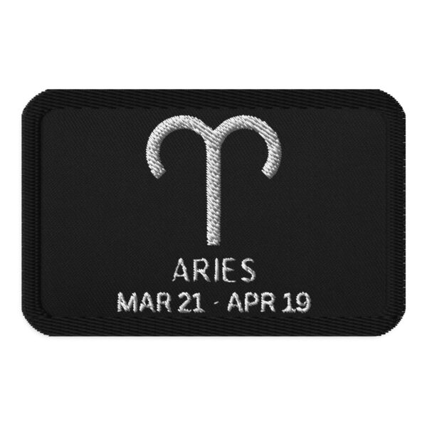 Aries Zodiac Embroidered patches