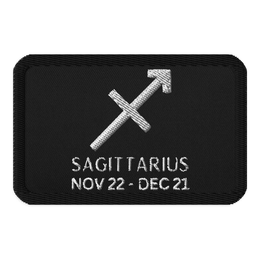 Sagittarius Zodiac Embroidered patches - lotzagoodstuf.com