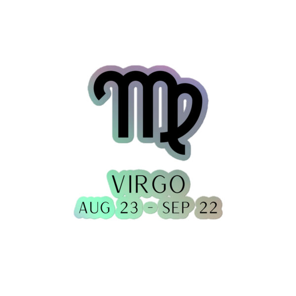 Virgo Zodiac Holographic stickers