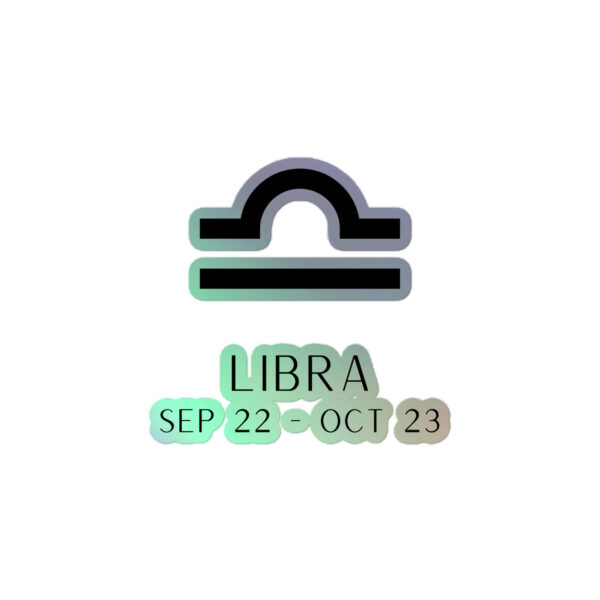Libra Zodiac Holographic stickers