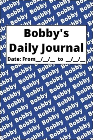 Personalized Daily Journal – Bobby: Blue cover