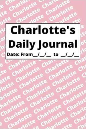 Personalized Daily Journal – Charlotte: Pink cover