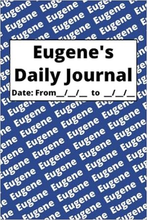 Personalized Daily Journal – Eugene: Blue cover