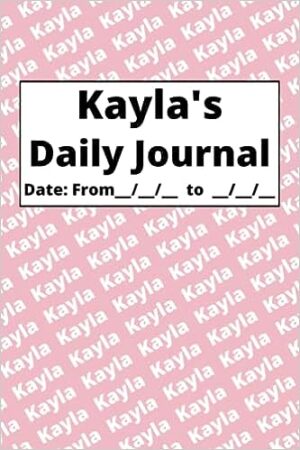 Personalized Daily Journal – Kayla: Pink cover