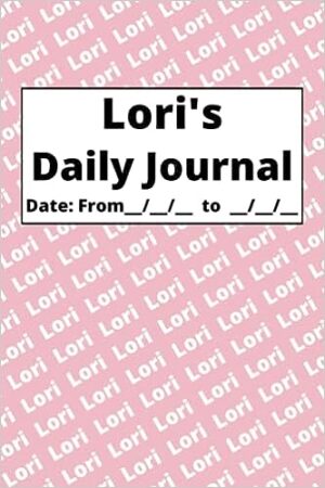 Personalized Daily Journal – Lori: Pink cover