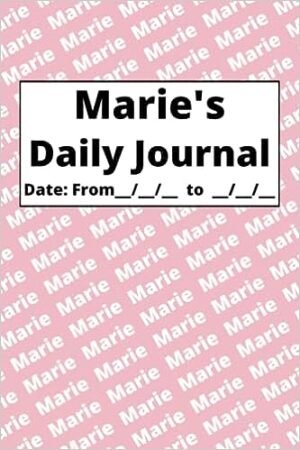 Personalized Daily Journal – Marie: Pink cover