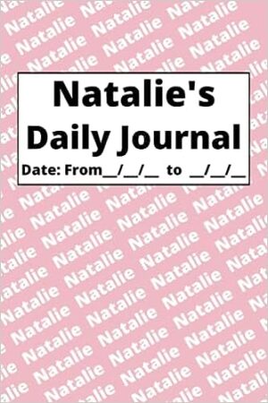 Personalized Daily Journal – Natalie: Pink cover
