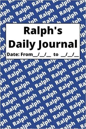 Personalized Daily Journal – Ralph: Blue cover