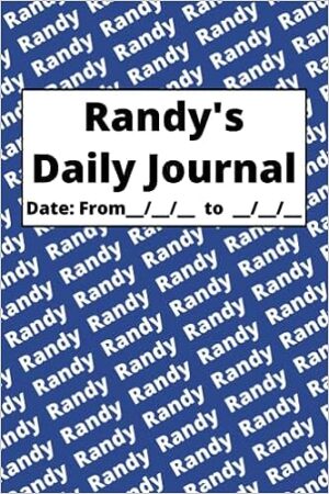 Personalized Daily Journal – Randy: Blue cover