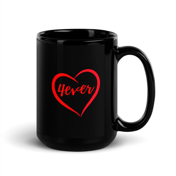 4ever Black Glossy Mug