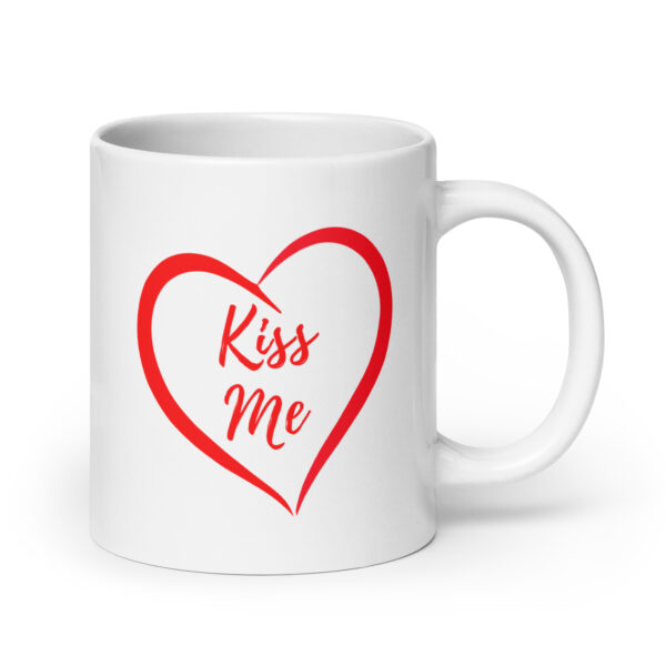 Kiss Me White Glossy Mug