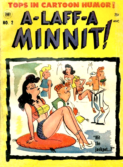 A-Laff-A-Minnit #2: Toby Press/Minoan | Vintage Humor Comic | February 1954