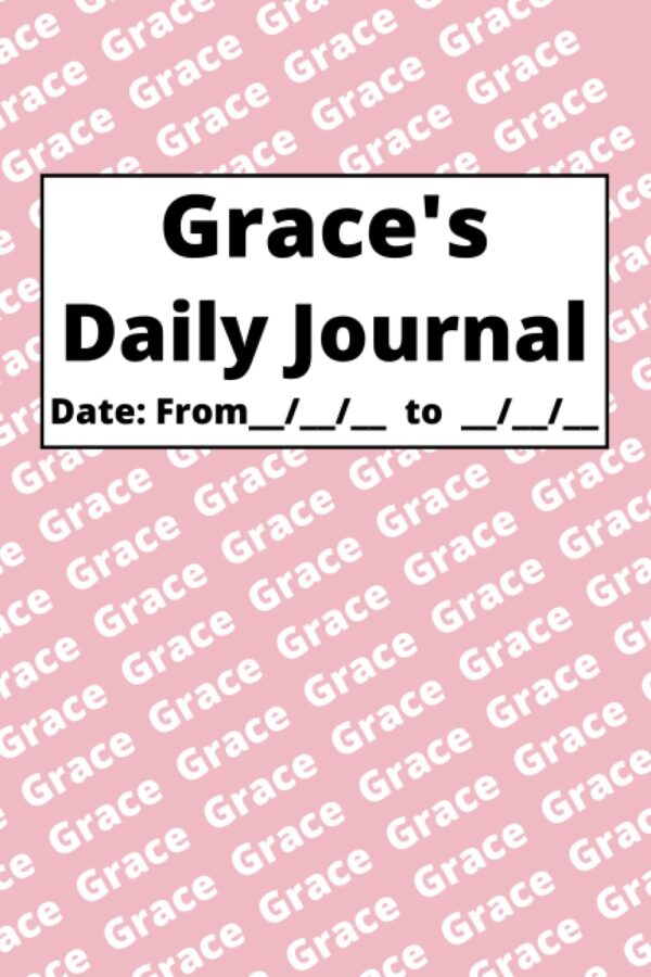 Personalized Daily Journal – Grace: Pink cover