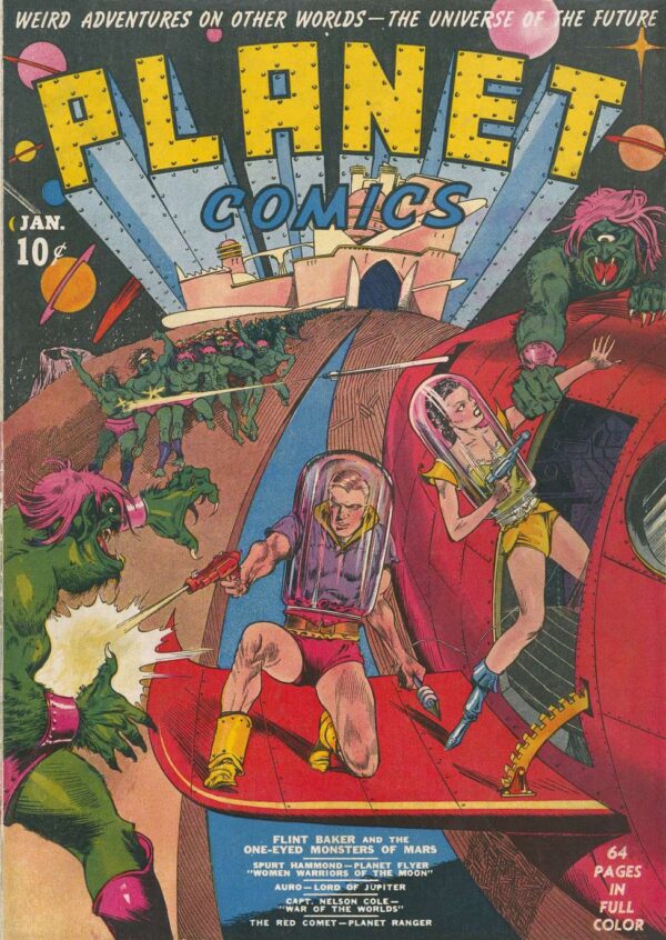 Planet Comics No1: Vintage Golden Age Sci-Fi | January 1940