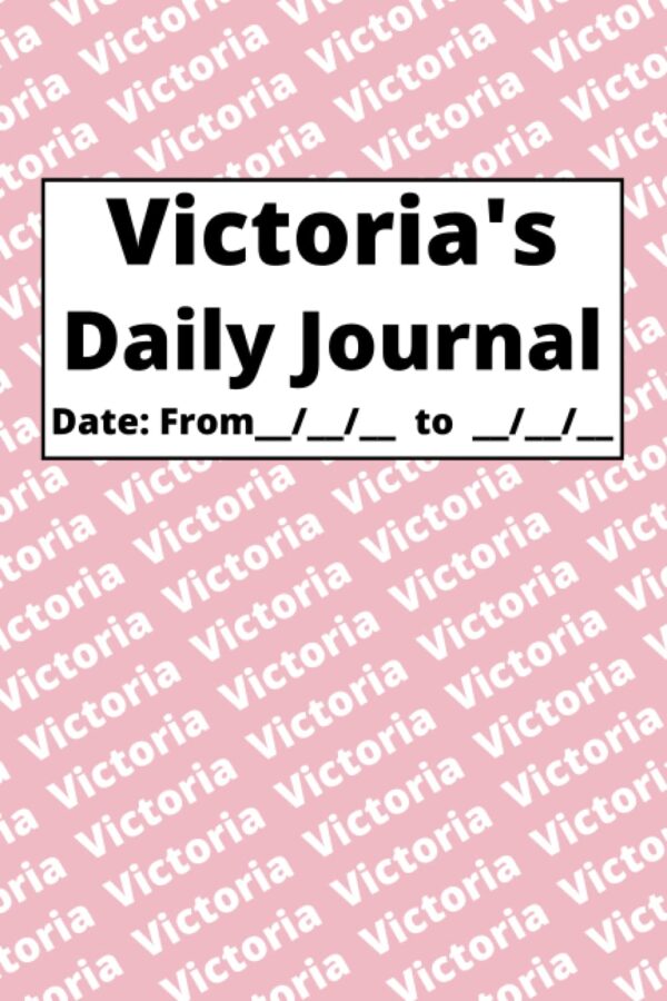 Personalized Daily Journal – Victoria: Pink cover