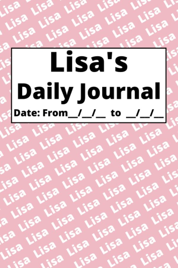 Personalized Daily Journal – Lisa: Blue cover