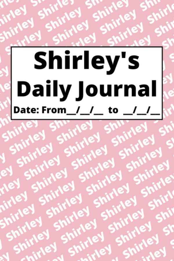 Personalized Daily Journal – Shirley: Pink cover