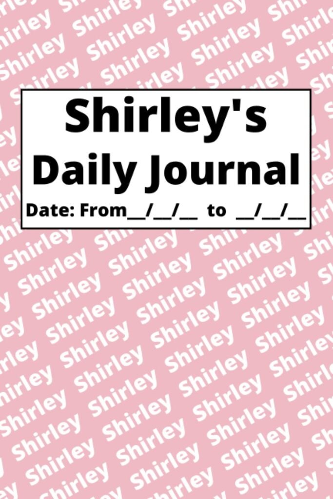 Personalized Daily Journal – Shirley: Pink cover Personalized Daily Journal – Shirley: Pink cover