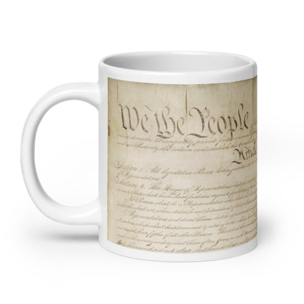 We the People White glossy mug