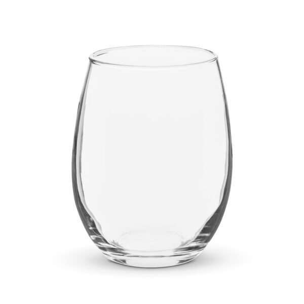 Personalized Letter J Stemless wine glass