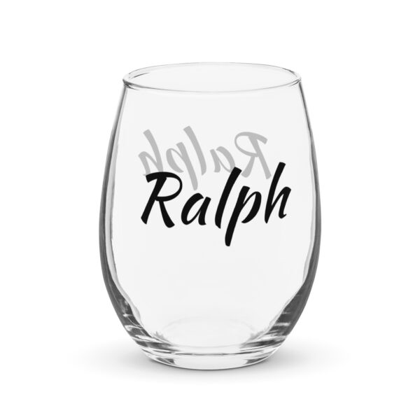 Personalized Stemless wine glass – Ralph