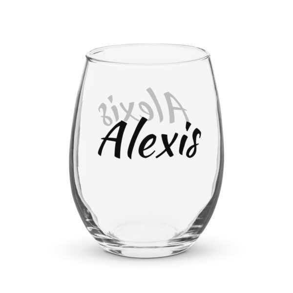 Personalized Stemless wine glass – Alexis