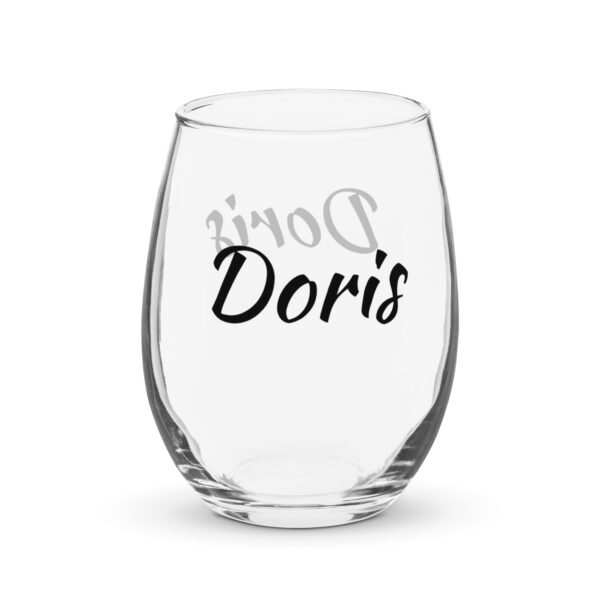 Personalized Stemless wine glass - Doris - Image 4