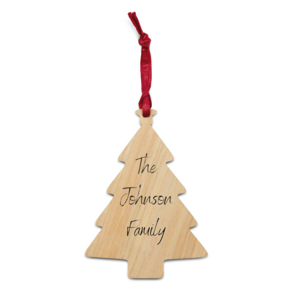 Wooden ornament – Johnson Family