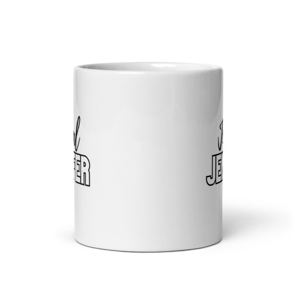 Jovial Jennifer - White glossy mug - Image 3