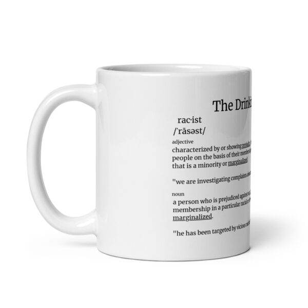 The Drinking Dictionary - "racist" - White glossy mug - Image 2