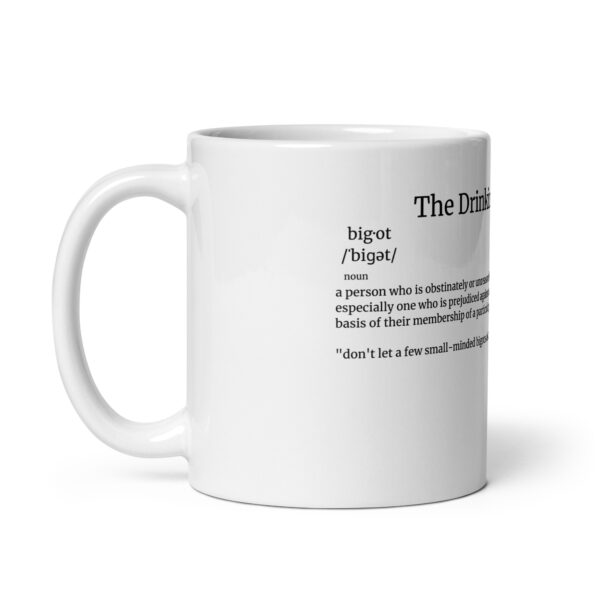 The Drinking Dictionary – "bigot" - White glossy mug - Image 2