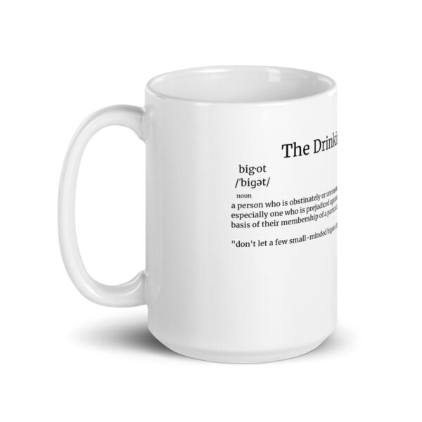 The Drinking Dictionary – "bigot" - White glossy mug - Image 5