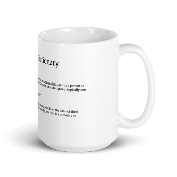 The Drinking Dictionary - "racist" - White glossy mug - Image 4