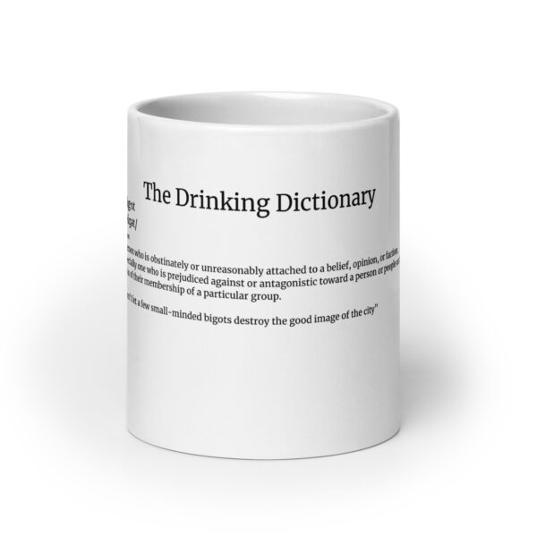 The Drinking Dictionary – "bigot" - White glossy mug - Image 9