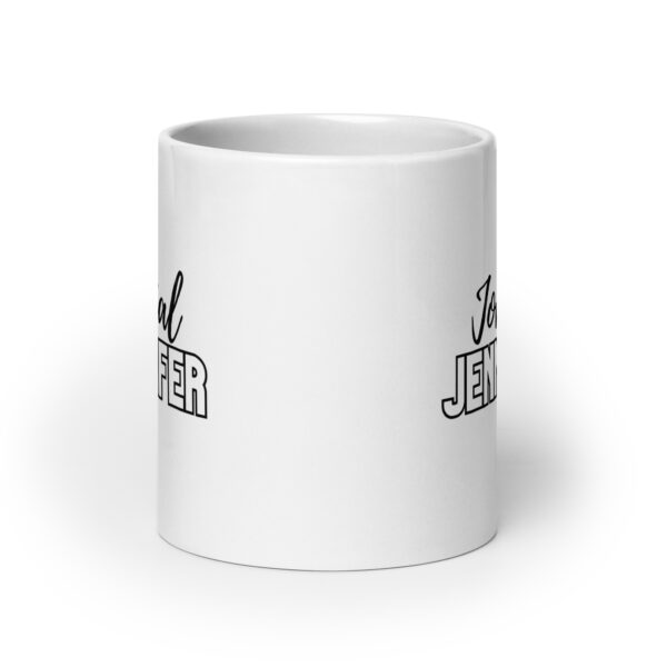 Jovial Jennifer - White glossy mug - Image 9