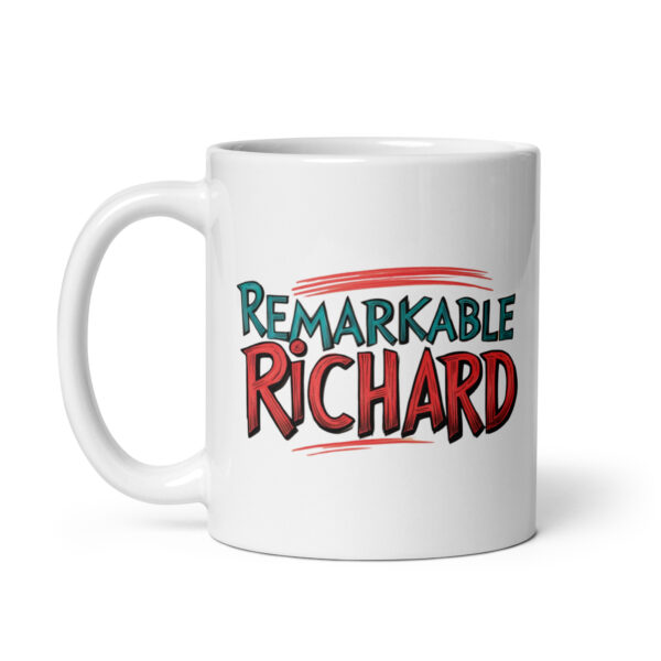 Remarkable Richard - White glossy mug - Image 3