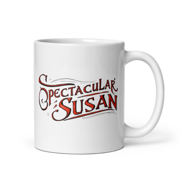 Spectacular Susan – White glossy mug