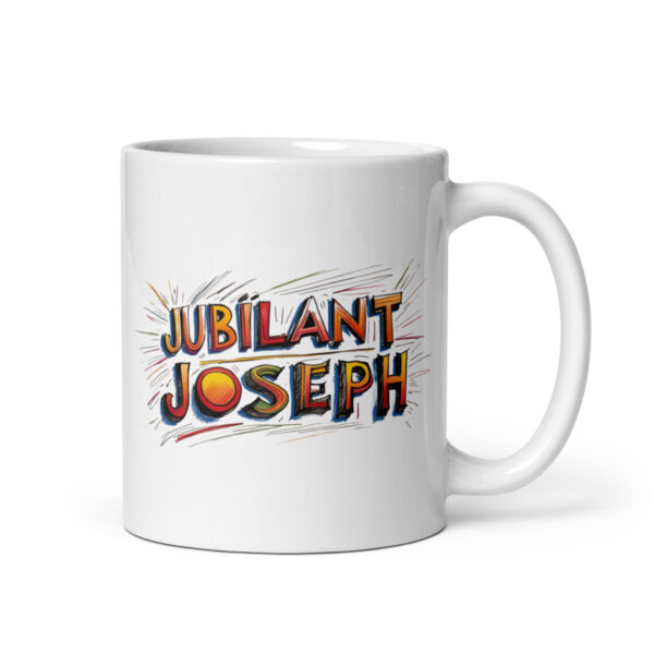 Jubilant Joseph – White glossy mug