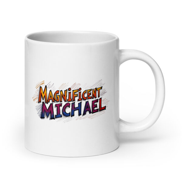 Magnificent Michael – White glossy mug