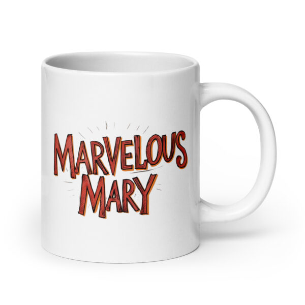 Marvelous Mary – White glossy mug