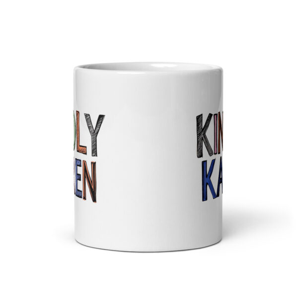 Kindly Karen - White glossy mug - Image 3