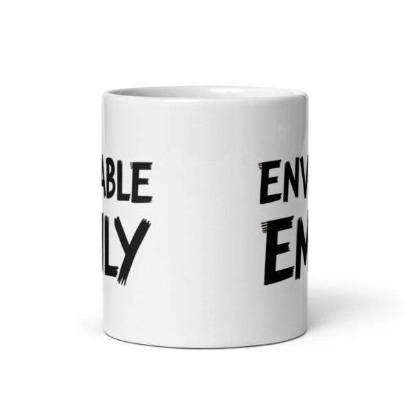 Enviable Emily - White glossy mug - Image 3