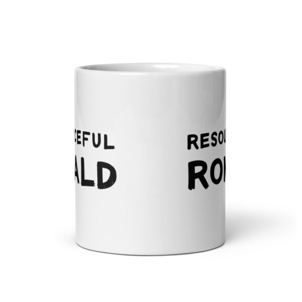 Resourceful Ronald - White glossy mug - Image 3