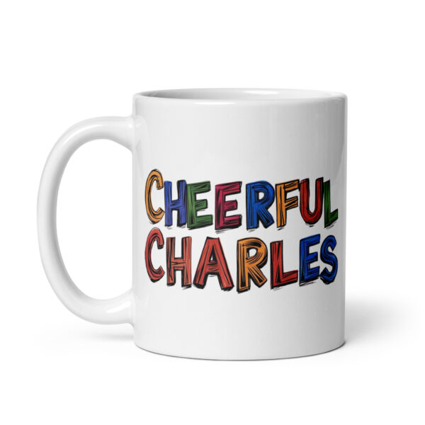 Cheerful Charles - White glossy mug - Image 2