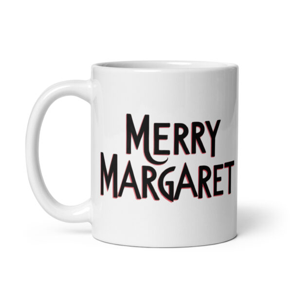Merry Margaret - White glossy mug - Image 2