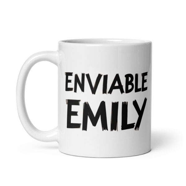 Enviable Emily - White glossy mug - Image 2