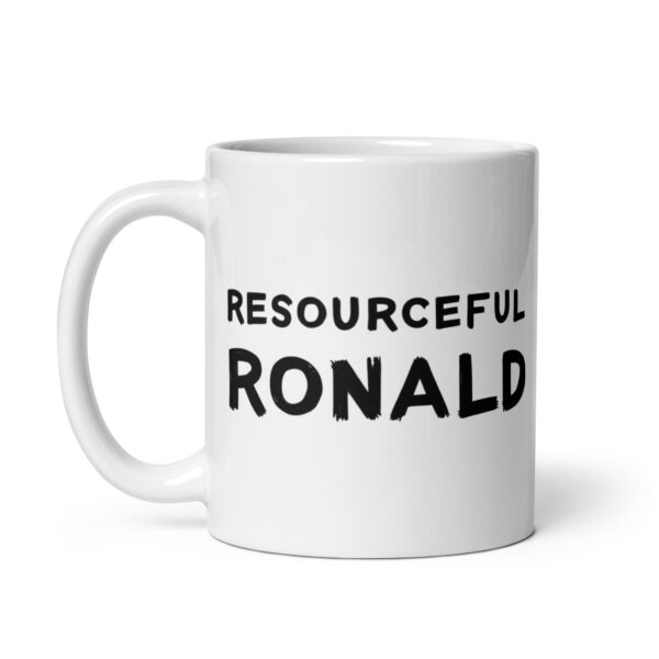 Resourceful Ronald - White glossy mug - Image 2