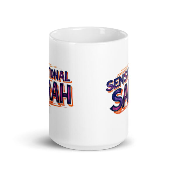 Sensational Sarah - White glossy mug - Image 6